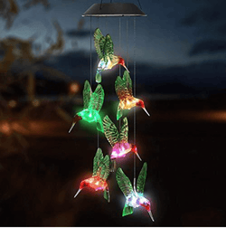 Solar Hummingbird Wind Chime Lights